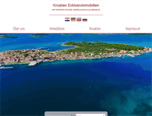 Tablet Screenshot of kroatien-exklusivimmobilien.com